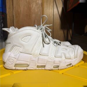 Nike ‘Air’ Uptempo White Sneakers SIZE 11.5 $60